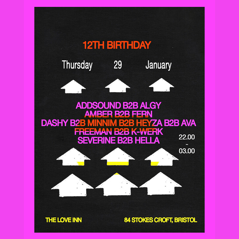 The Love Inn 12th Birthday