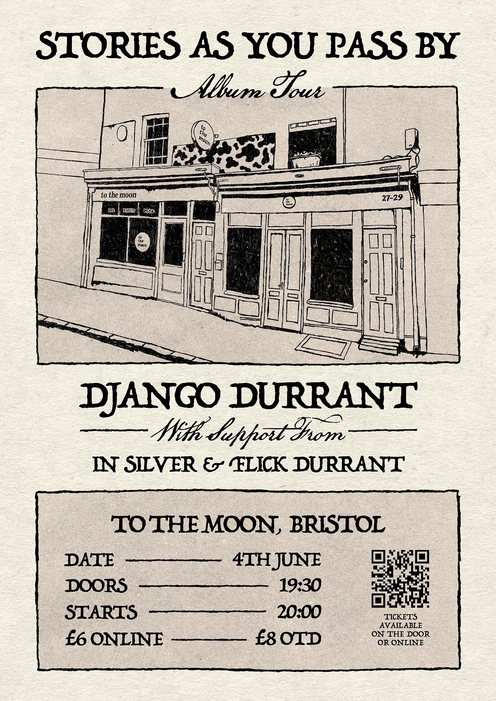 Django Durrant album launch tour at To The Moon