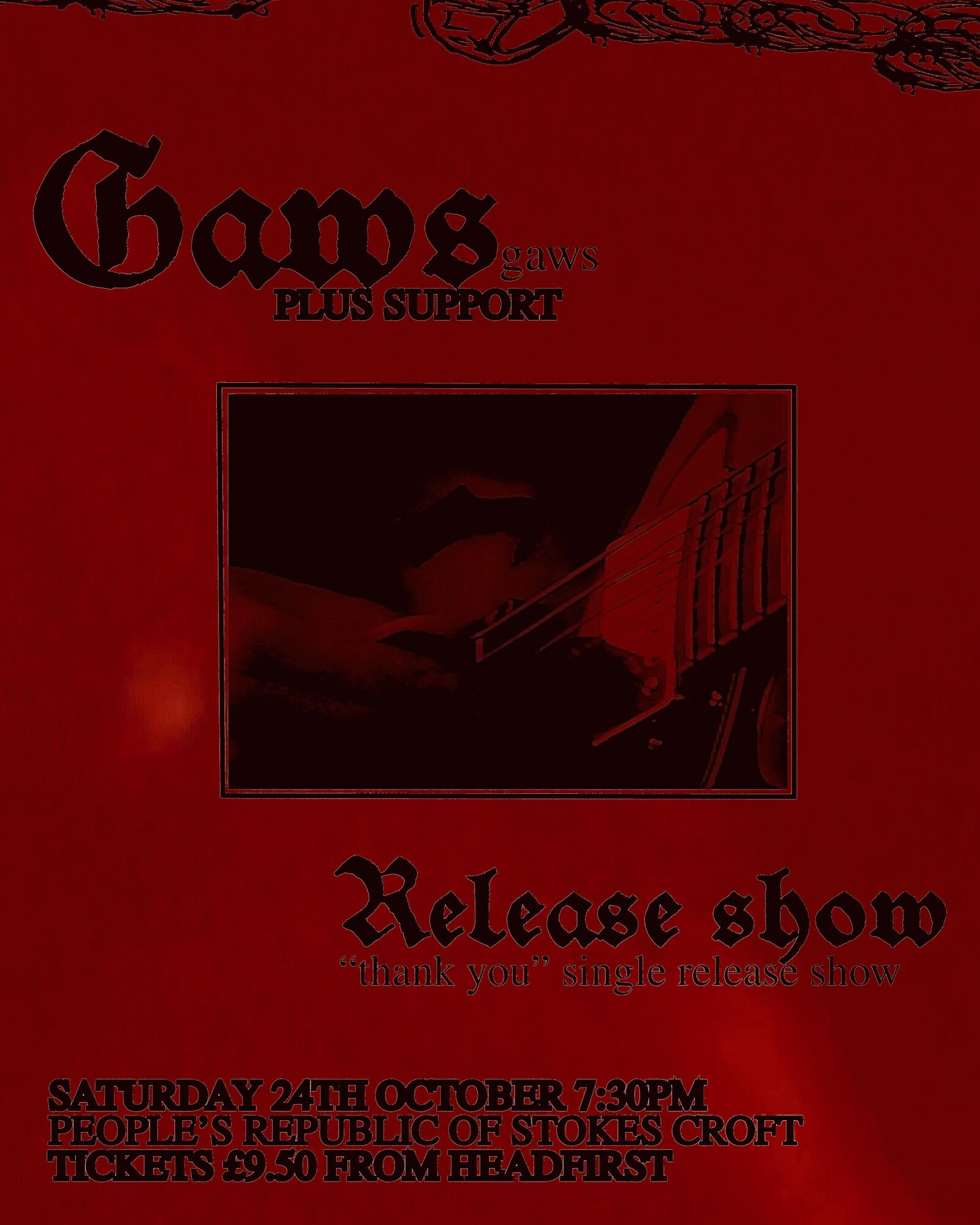 gaws — Thank You Single Release Show + Humdrum event artwork
