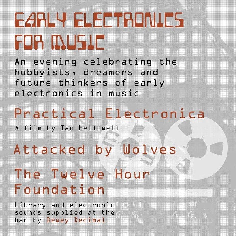 Early Electronics for Music event artwork